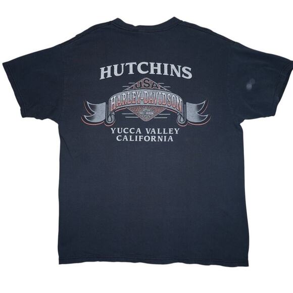 Vintage Harley-Davidson Hutchins Yucca Valley California– Biker Graphic L - Picture 3 of 3